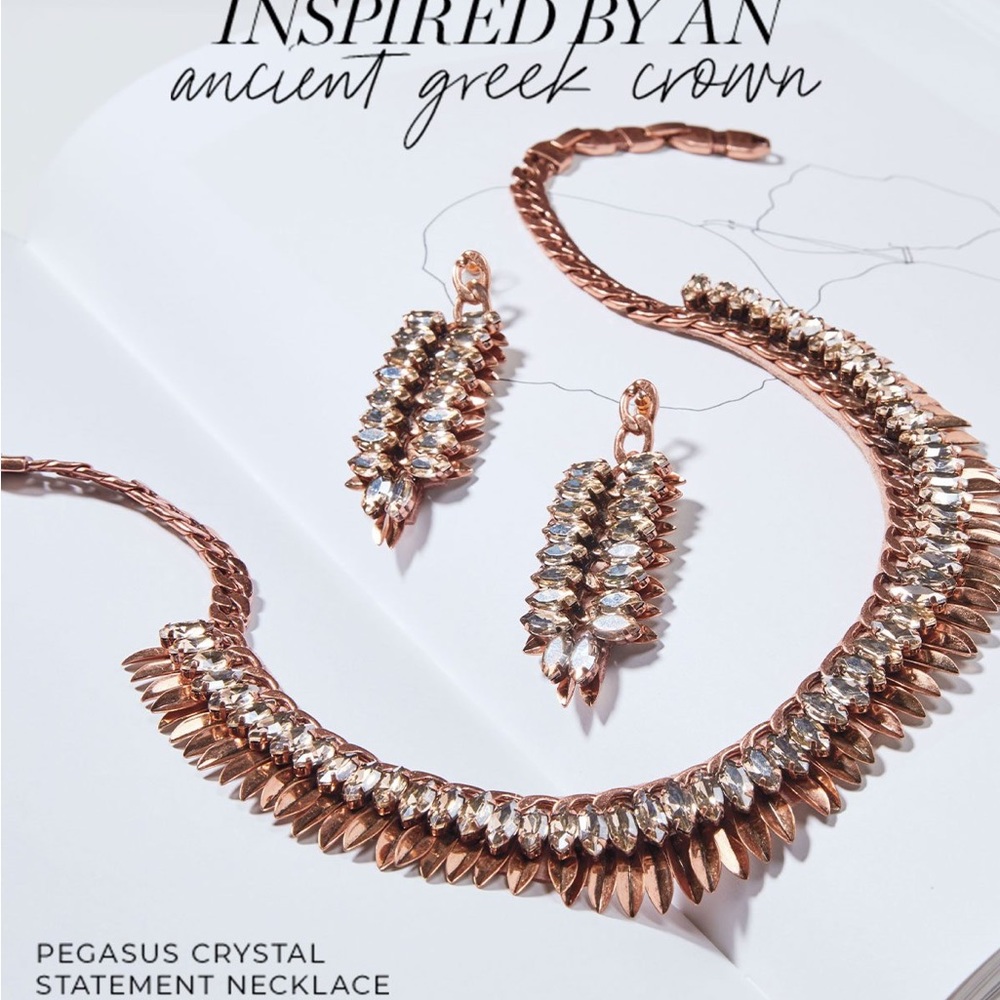 Stella & Dot Pegasus Crystal Statement Necklace